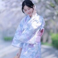 Mới Phong Cách Nhật Bản Sửa Đổi Kimono Yukata Phong Cách Retro Cô Gái Dễ Thương Du Lịch Hoa Anh Đào Xem Đầm