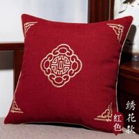Mới Phong Cách Trung Hoa Gối Sofa Phòng Khách Đệm Gỗ Gụ Gối Đầu Giường Đệm Lưng Phong Cách Trung Hoa Lưng Gối Gối