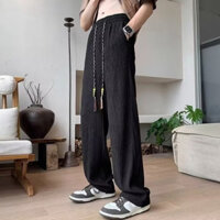 Mới Phong Cách Trung Hoa Quần Nam Thu Đông Co Giãn Eo Quần Thẳng Thường Ngày Phù Hợp Với Quần Ống Rộng