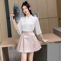 Mới Phong Cách Trung Quốc Bảo Hộ Lao Động Nữ Pony Váy Phù Hợp Với Phong Cách Trung Hoa Sườn Xám Beautician Quốc Gia Hợp Thời Trang Cao Cấp Đồng Phục 3.3