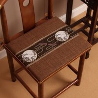 Mới Phong Cách Trung Quốc Gỗ Chắc Chắn Ghế Đệm Gỗ Gụ Bàn Trà Ghế Vòng Ghế Chống Trơn Trượt Có Thể Tháo Rời Có Thể Giặt Bọt Biển Đệm Sofa Có Thể Tùy Chỉnh 25.1.6