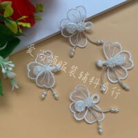 Mới Phong Cách Trung Quốc Nút Pan Phong Cách Trung Quốc Áo Sơ Mi Ren Handmade Nút Ngọc Trai Tay May Nút Hạt Quốc Gia Hợp Thời Trang Sườn Xám Cổ Nút 25.2.10