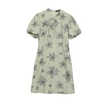 Mới Phong Cách Trung Quốc Plus Kích Thước Quần Áo Nữ Béo MM Mỏng Hơn Nhìn Bao Bụng Retro Cải Tiến Phiên Bản Hoa Sườn Xám Đầm Hợp Thời Trang qp2.28