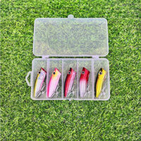 Mồi Poper 12g - 7cm Action Nổi tạo tiếng động thu hút cá săn mồi Măng, Vược, mú, nheo- có bi lắc
