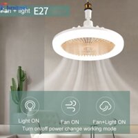 Mới Quạt Trần Kèm Đèn led e27 30w Điều Khiển Từ Xa