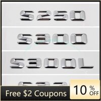 Mới S250 S300 S300L S320 Kim Loại Miếng Dán Cho Xe Mercedes Benz S Class W140 Mercedes AMG Benz Phụ Kiện Xe Hơi Tạo Kiểu Bạc Biểu Tượng Decal