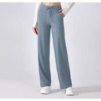 Mới sành điệu Zero Sense Túi lớn Tập thể dục Yoga Thể thao Quần ống rộng thông thường Quần dài