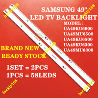 Mới Set 2 Đèn led ua49ku6900 ua49mu6500 Ua49Uu6500 Ua49Uu6300 ua49mu6300 samsung 49 "led tv Ánh Sáng Trắng 49U6300 49Uu6900 49Uu6500