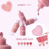 [MỚI] SET KÈM PUFF Má hồng kem PERIPERA Syrupy Tok Cheek