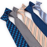 Mới Sọc Nam Thời Trang Dây Buộc Kinh Doanh Vintage 8cm Cà Vạt Kinh Doanh Áo Sơ Mi Phụ Kiện