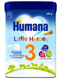 [Mới] Sữa bột Humana Gold Plus loại số 3 cho trẻ hũ 650gr