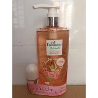(Mới) Sữa tắm Enchanteur Naturelle hương hoa hồng Pháp 510ml + Tặng lăn naturel lavender 25ml