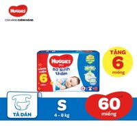 [Mới] Tã dán sơ sinh Huggies S 54 miếng + tặng 6 miếng