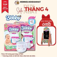 [MỚI] TÃ QUẦN MỞ MỘT BÊN BOBBY HỒNG size NB-s 74 miếng (3 - 8 kg) S-m 62 miếng (6 - 10 kg)