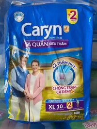 Mới ( tặng 2 miếng)/ tã quần caryn siêu thấm mới size Xl10+2/ tã quần người lớn