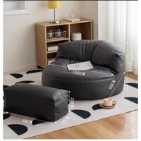 Mới Tatami chống bẩn vải khoa học kỹ thuật Half Round Lazy Sofa Phòng ngủ nhỏ Phòng khách Bean Bag Ghế sofa đơn có thể nằm