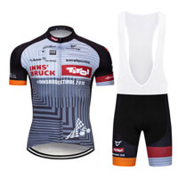Mới Tay Ngắn Đi Xe Đạp Nam Jersey Yếm Quần Short Bộ MTB Xe Đạp Đường Bộ Áo Sơ Mi Miếng Lót Quần Bộ Dụng Cụ Đua Xe Thể Thao