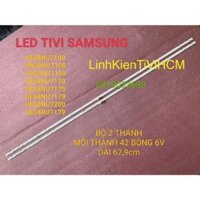 (MỚI) THANH LED TIVI SAMSUNG 58NU7100 58NU7200 58NU7090 UE58NU7175 UE58NU7179 UN58NU7200 UE58RU7179 MỚI 100% BỘ 2 THANH