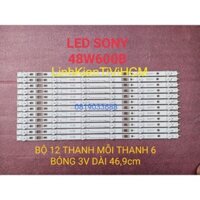 (MỚI) THANH LED TIVI SONY 48W600B 2014_SONY_DIRECT_48-AB_3228_6LEDs_Rev1.0 MỚI 100%, BỘ 12 THANH MỖI THANH 6 BÓNG 3V