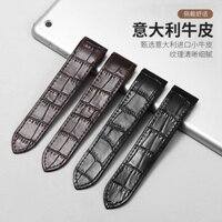 Mới Thay Thế Dây Đeo Da Thích Ứng Với Dây Da Cartier Nam Santos Santos Dây Đeo Đồng Hồ Nữ Cowhid
