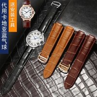 Mới Thay Thế Dây Đeo Thay Thế Da Cartier Blue Balloon Dây Đeo Đồng Hồ Cartier Lớn, Vừa Và Nhỏ Nam