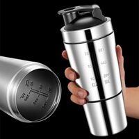 Mới Thép Không Gỉ Cốc Hút Chân Không Trộn Ngoài Trời Uống Ấm Siêu Tốc Có Thể Tháo Rời Hai Lớp Whey Protein Bột Thể Thao Bình Nước