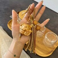 Mới Thuja Túi Mèo May Mắn Treo Với Barbie Gỗ Đàn Hương Bắp Cải Túi Tiền Đá Ô Liu Bát Cơm Vàng Và DIY Khác