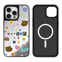 Mới TiFY Hoạt Hình Gấu Bông Từ Gương Ốp Lưng Điện Thoại iPhone 16 15 14 13 12 11 Pro Max Plus Ốp Lưng Chống Sốc Casetify Bìa Cứng