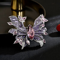 Mới Tinh Tế Giấc Mơ Bướm Thổ Cẩm Pin Kẻ Sọc Zircon Phù Hợp Với Động Vật Thổ Cẩm Phụ Kiện