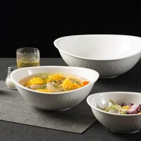 (MỚI) Tô mưa sao băng sứ trắng màu pastel - Tô canh, salad - Bát đĩa Sứ nhà hàng cao cấp