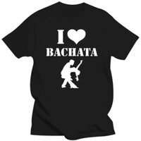 Mới Tôi Yêu Bachata Khiêu Vũ Sinh Nhật Ngộ nghĩnh Unisex Đồ Họa Thời Trang 2023 Cotton Tay Ngắn Áo Sơ Mi Cổ Tròn Salsa Nhảy Múa Áo Thun
