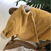 [Mới trong năm mới] Mặc hai mặt Áo khoác nhung cừu dày giữ ấm cho trẻ em mùa xuân, mùa thu và mùa đông