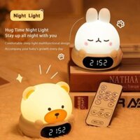 Mới Từ Xa Đồng Hồ Ngủ Đèn Ngủ Cắm Đồng Hồ Sạc Đèn Ngủ Phòng Ngủ Đầu Giường Ăn Ngủ Ngủ Điều Khiển Đèn Ngủ