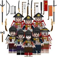 Mới Tương thích với Khối xây dựng trong nước Mô hình Samurai Nhật Bản Áo giáp Kuzo Đồ chơi lắp ráp vũ khí của bên thứ ba N326-333