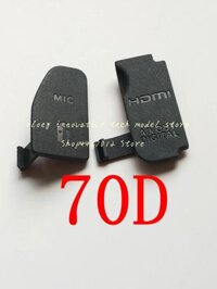 MỚI USBHDMI DC TRONGVIDEO RA Cửa Cao Su Dành Cho Canon 6D cho EOS 6D 5D2 5D3 70D 7D Máy Ảnh Kỹ Thuật Số Sửa Chữa Phần Lưng Bundle5