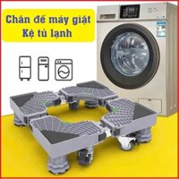 Mới về Bán Lấy Tương Tác- Kệ Chân máy giặt, tủ lạnh, Kệ Máy Giặt Giảm rung - Có Bánh Xe di chuyển dễ dàng- Nhựa & Inox