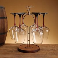 (Mới về) Cà Vạt Màu Đỏ Rượu Vang Đỏ Giá Đựng Bình Decanter Bộ Burgundy Cốc Lớn Pha Lê Thân Màu Đỏ L
