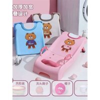 (Mới về) Ghế gội đầu cho trẻ em, giường gội đầu, tạo tác dầu gội có thể gập lại, ghế gội đầu trẻ em