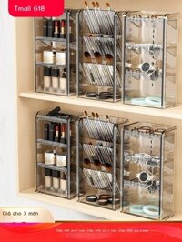 (Mới về) Gương phòng tắm tủ hộp bảo quản trong suốt mỹ phẩm son môi có giá để đồ chậu rửa phòng tắm