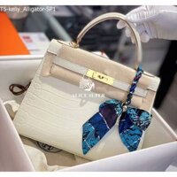 [Mới Về] Hm KELLY Super1 [7 MÀU] Size 25cm, da Alligator - Túi xách nữ da thật cao cấp Full Box [T5-kelly_Alligator-SP1]