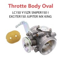 (Mới về) Họng xăng cho oval EX150 EX 150 i LC150 Y15ZR SNIPER150 I EXCITER150 Jupiter MX King 32mm 34mm 36mm 38mm 40mm Cho YAMAHA LC EXCITER 150 I Y15ZR Họng xăng oval ex150