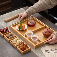 (Mới về) Khay giải khát Thiền phòng trà snack khay khay trà khay gỗ khay trái cây khô khay gỗ đa lư