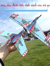 (Mới về) Máy bay xốp điện ngoài trời mô hình máy bay chiến đấu lắp ráp mô hình đồ chơi ném tay trẻ