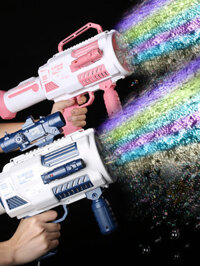 (Mới về) Ngày Trẻ Em Siêu Công Suất Lớn Máy Bong Bóng Cầm Tay Trẻ Em 2024 Mới Gatling Súng Bắn Bong