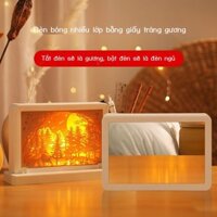 (Mới về) Phòng ngủ ký túc xá sáng tạo giấy khắc đèn 3D ba chiều gương trang điểm handmade lãng mạn