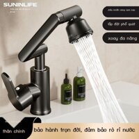 (Mới về) Qidian Ruri hoàn toàn bằng đồng vòi rửa đa năng nhà bếp phòng tắm nước nóng lạnh hộ gia đì