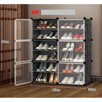 [MỚI VỀ] - TỦ NHỰA ĐỂ GIÀY DÉP KIỂU MỚI 12 Ô (chia ô) ĐỂ ĐƯỢC 24 ĐÔI GIÀY.