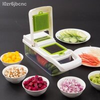 (Mới về)Máy cắt rau củ quả đa chức năng hạt lựu dao xay gia đình khoai tây lát nhà bếp