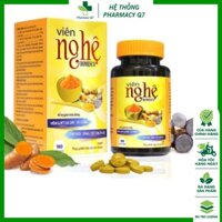 ✅✅✅MỚI: Viên nghệ DOMESCO Chai 180 viên - Hỗ trợ chứng đầy hơi, khó tiêu do viêm loét dạ dày, tá tràng