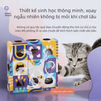 [Mới] vui mèo Đồ chơI mèo bàn xoay Trackball tự Hi giảm nghẹt điện vui mèo ma thuật hộp whac-a-nốt ruồi đồ chơi thú cưng